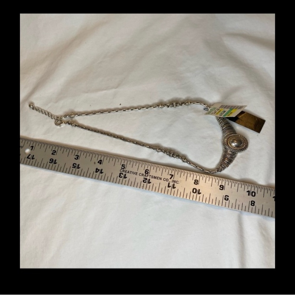 SOLD. Birch Hill silver tone necklace. - Picture 4 of 4